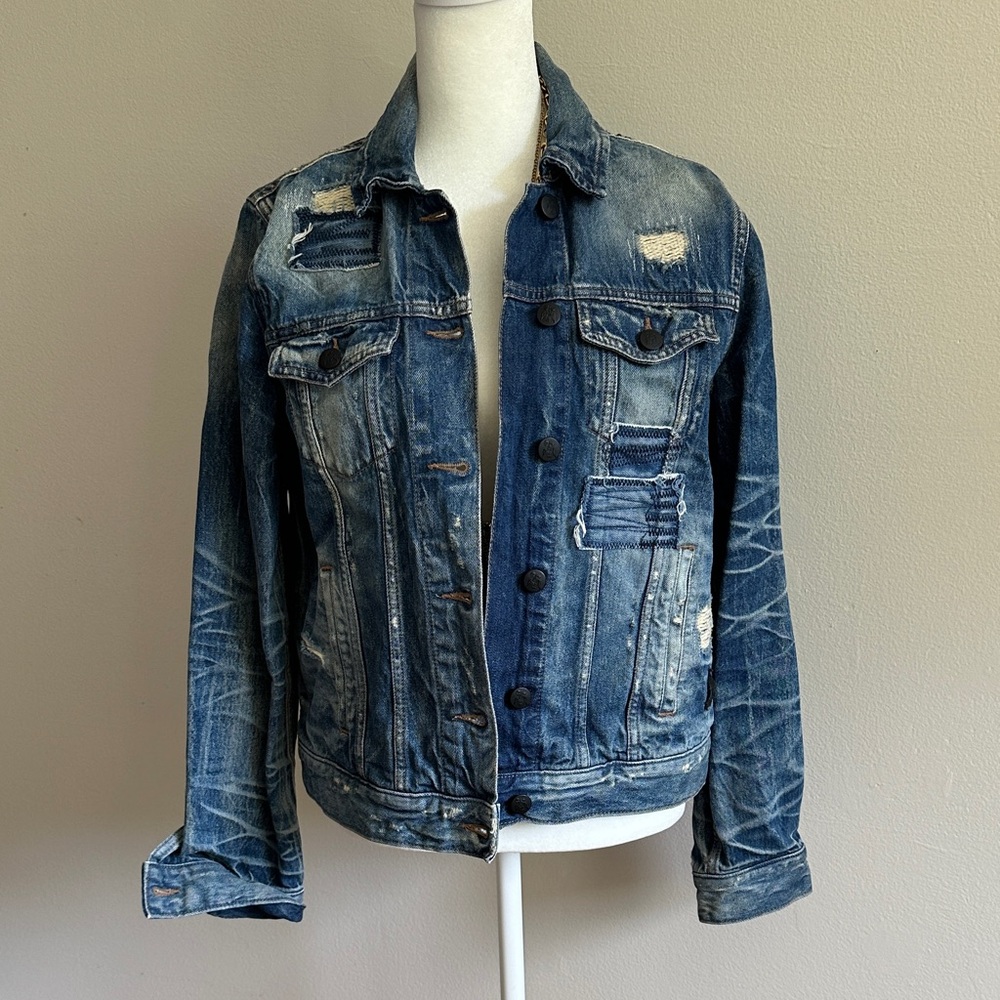 Distressed Blue Denim Jacket